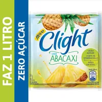 Refresco Em Pó Abacaxi Zero Açúcar Clight Pacote 8g
