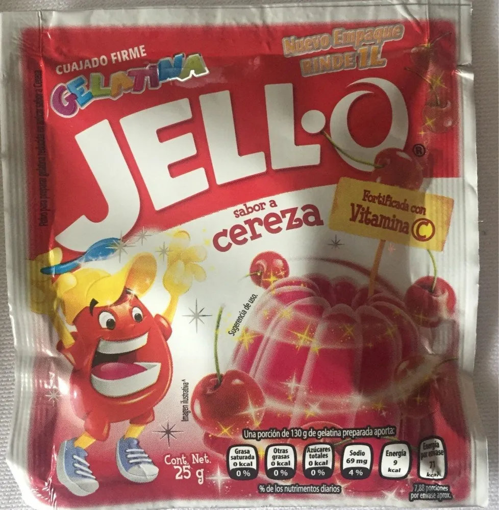 Jell.o gout cerise