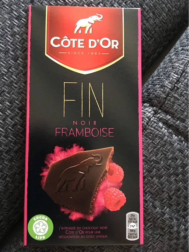 Chocolat noir fin framboise