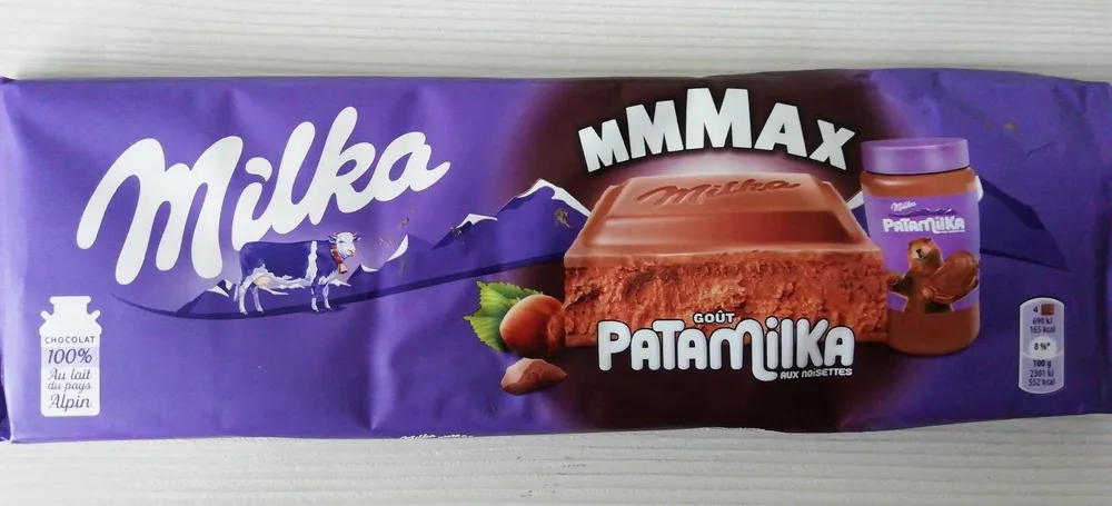 Tablette au chocolat Milka goût Patamilka