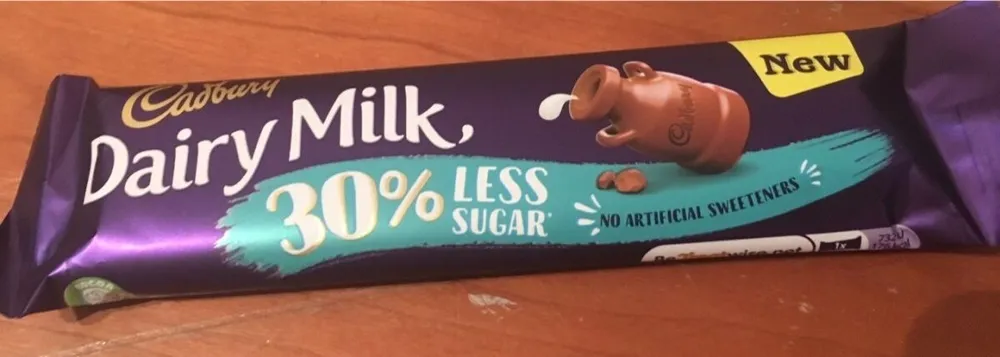 Dairy milk 30% less sugar