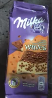 Waves aux billes croustillantes enrobées de caramel
