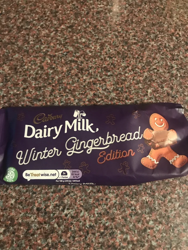 Cadbury Dairy Milk Winter Gingerbread