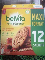 Belvita original  - Biscuits petit déjeuner miel & pépites de chocolat