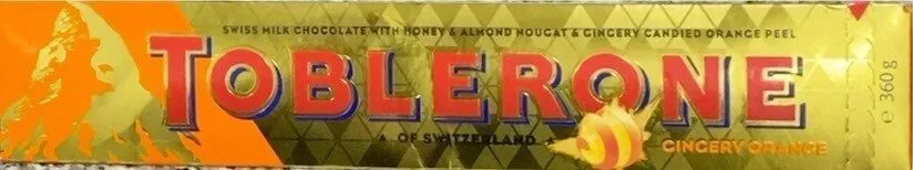 toblerone gingery orange