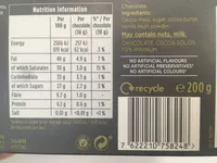 Dark chocolate 70% cocoa