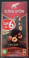 Chocolat noir noisettes entières