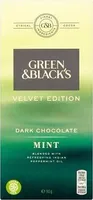 Black's Dark Mint Chocolate Bar