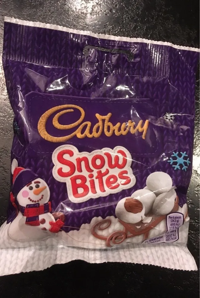 Cadbury Dairy Milk Snow Bites Chocolate Bag 90G