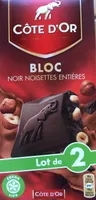 Chocolat noir noisettes entières