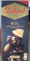 Roc, chocolate negro con almendras enteras y naranja