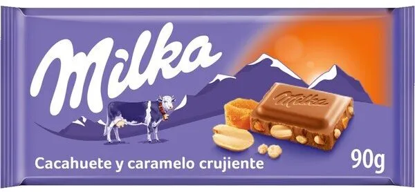 Chocolate con cacahuete y caramelo crujiente