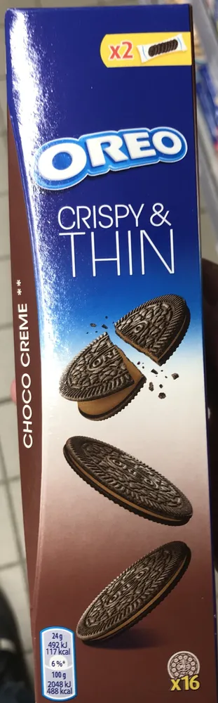 OREO Crispy & Thin Chocolat crème