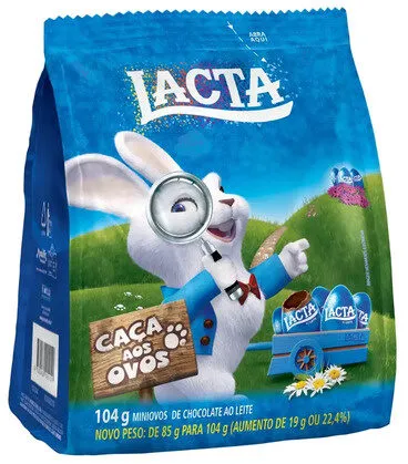 Miniovos De Chocolate Ao Leite Lacta Pacote 104g