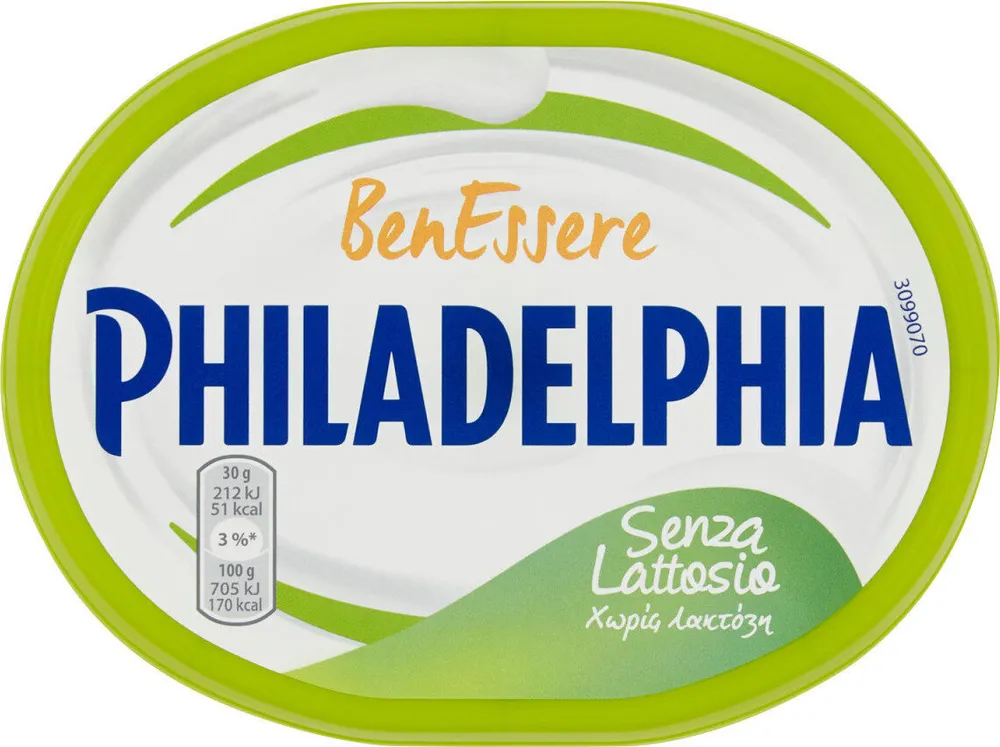 Philadelphia senza lattosio