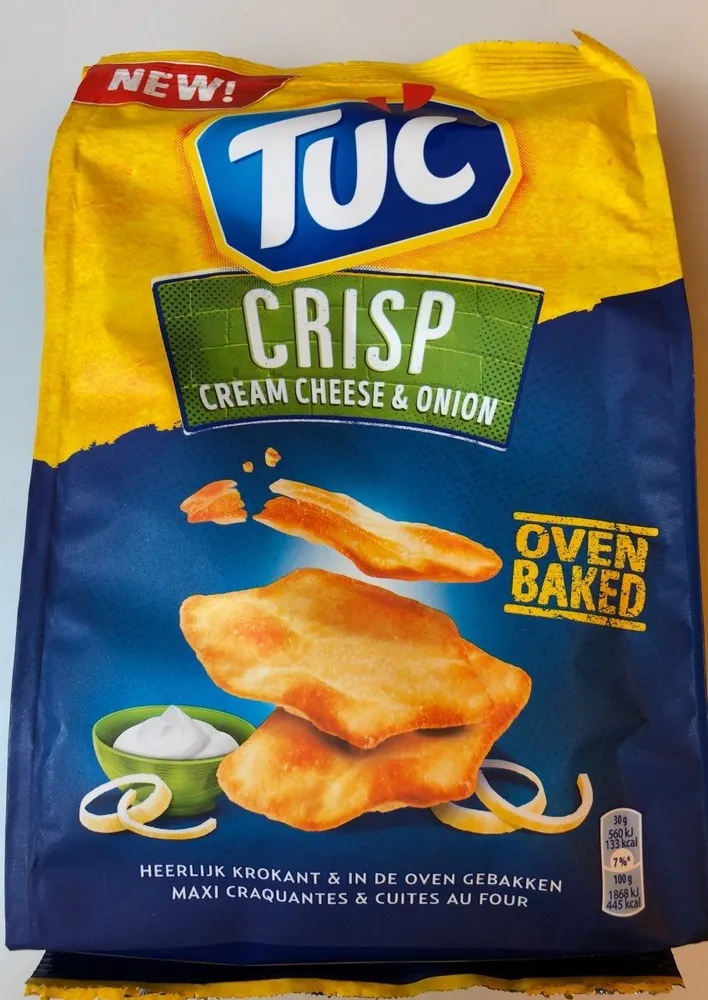 Crisp cream cheese & onion