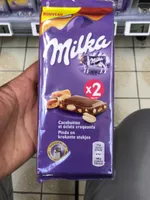 Milka cacahuètes (caramel) et éclats croquants