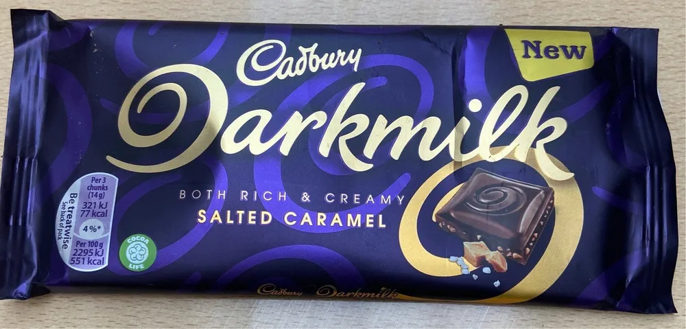 Cadbury darkmilk (salted caramel)