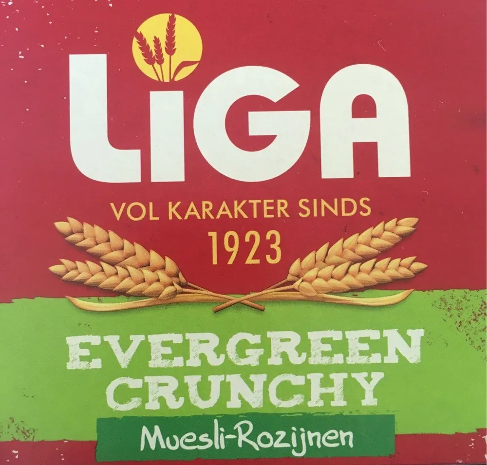 Evergreen crunchy Muesli-rozijnen