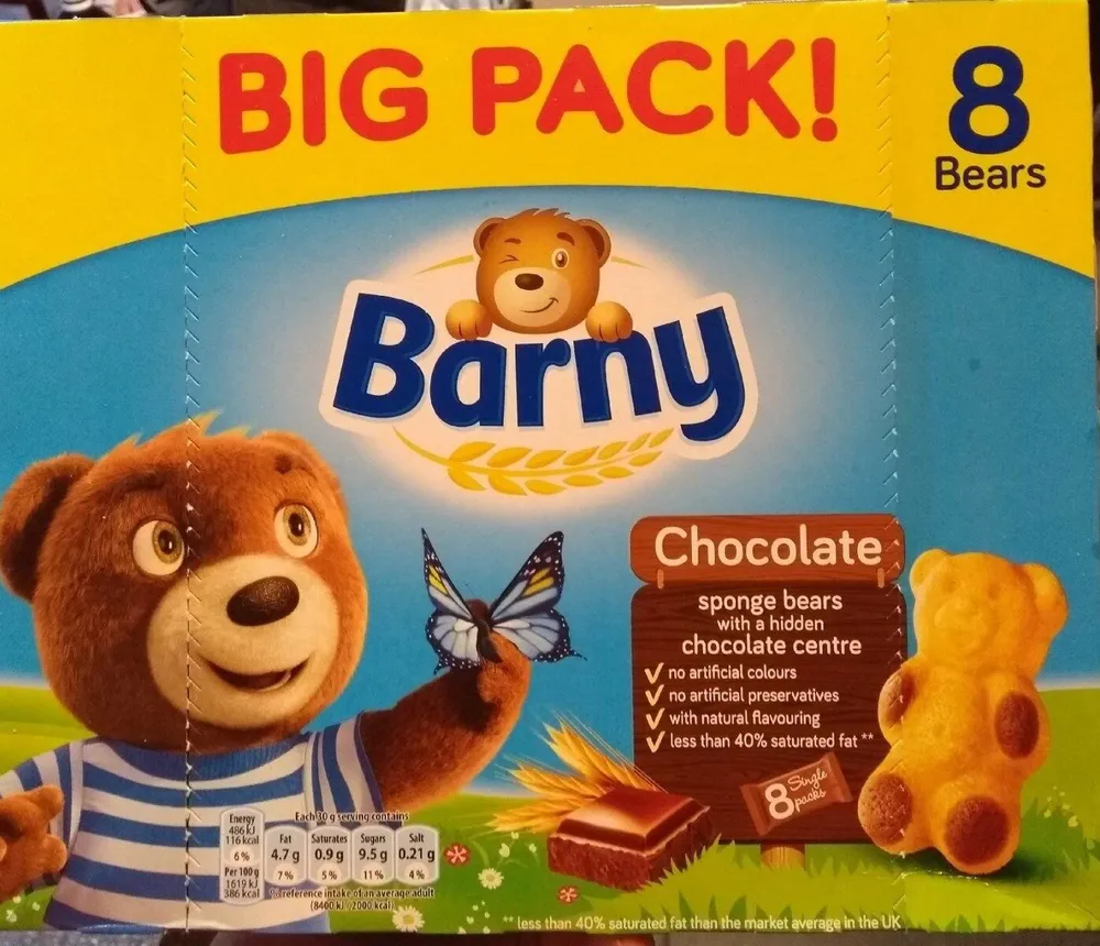 Barny Chocolate sponge bears