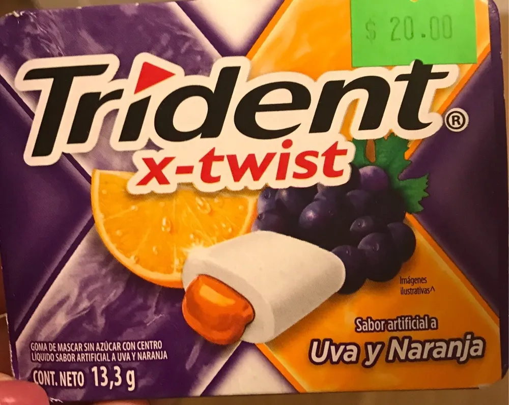 Trident X-Twist - Uva y naranja