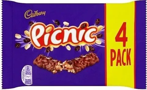Picnic Chocolate Bar 4 Pack
