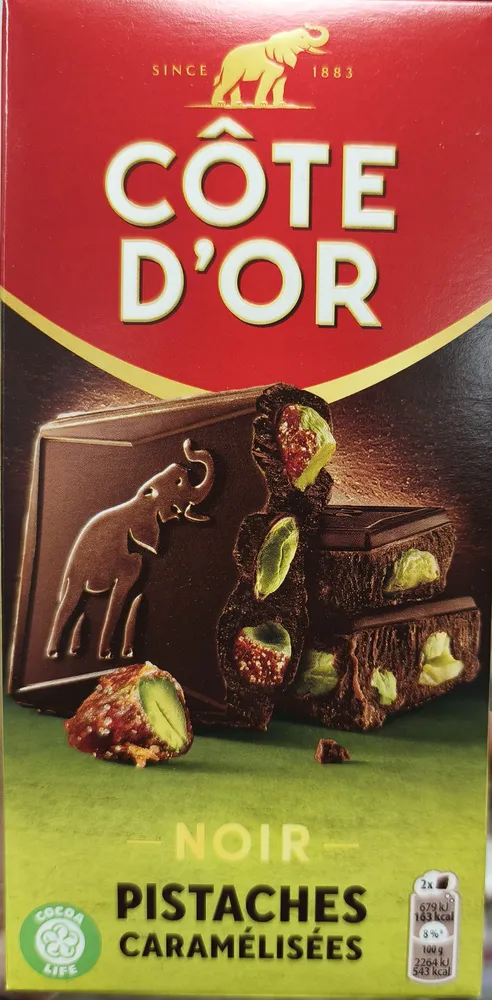 Noir Pistaches Caramélisées