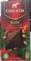 Côte D'or Bloc Noir Amandes 16X180G