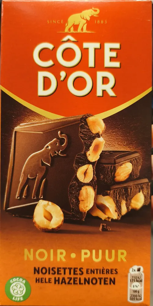 Noir noisettes entières