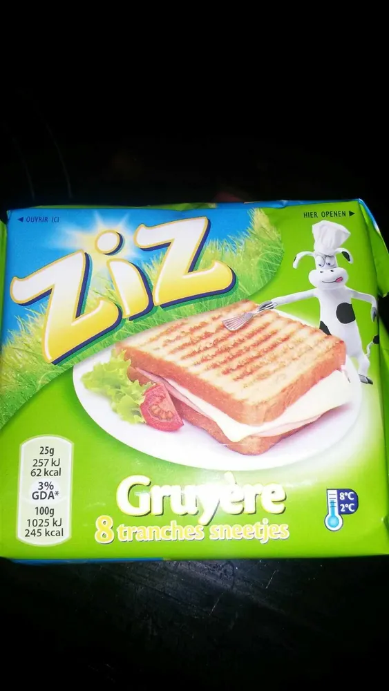 ZIZ avec Gruyère pour croque