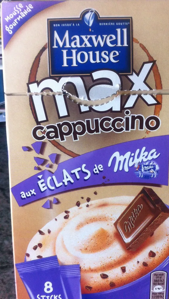 Max cappucciano aux éclats de milka