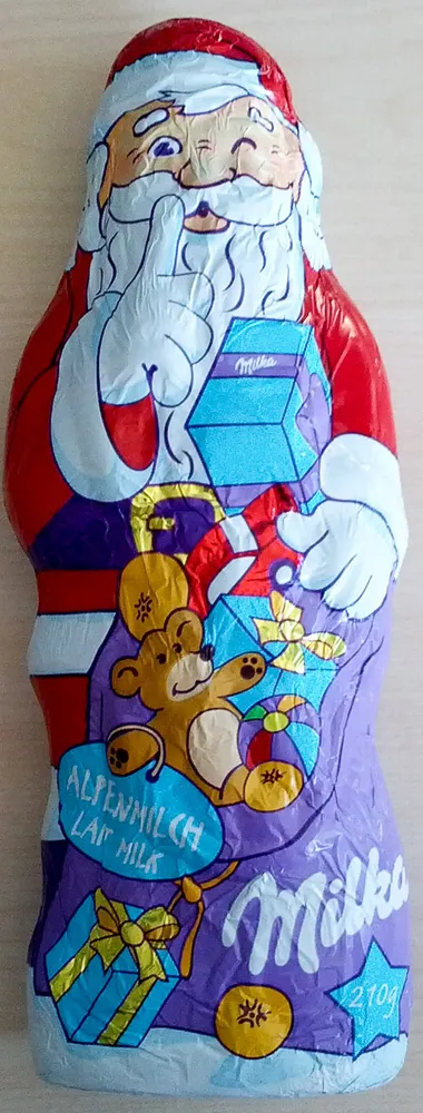 Milka Weihnachtsmann Alpenmilch