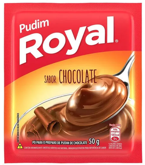 Pó Para Pudim Chocolate Royal Pacote 50g