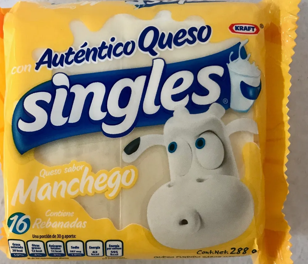 Queso sabor manchego singles