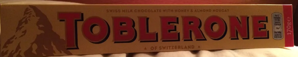 Toblerone chocolate bar milk