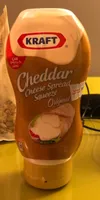 Cheddar cheese spread squeeze
