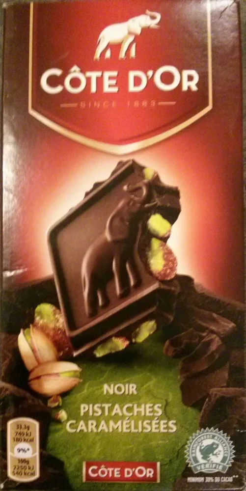 Noir pistaches caramélisées