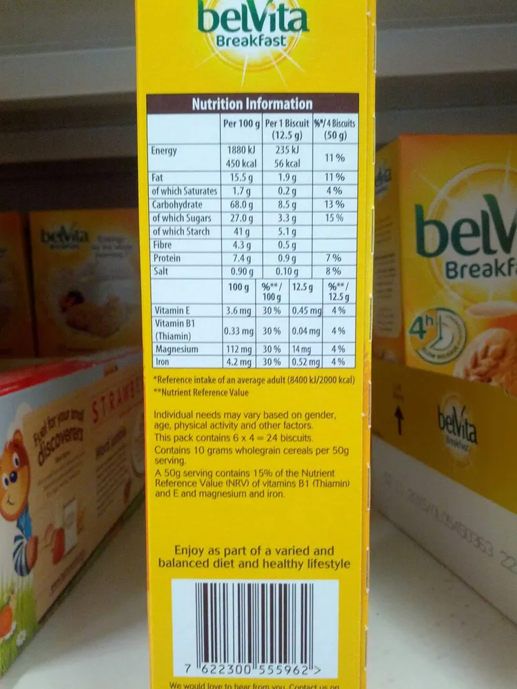 Belvita Honey And Nuts Biscuits 300G