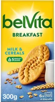 Belvita desayuno galletas de cereales completos y leche
