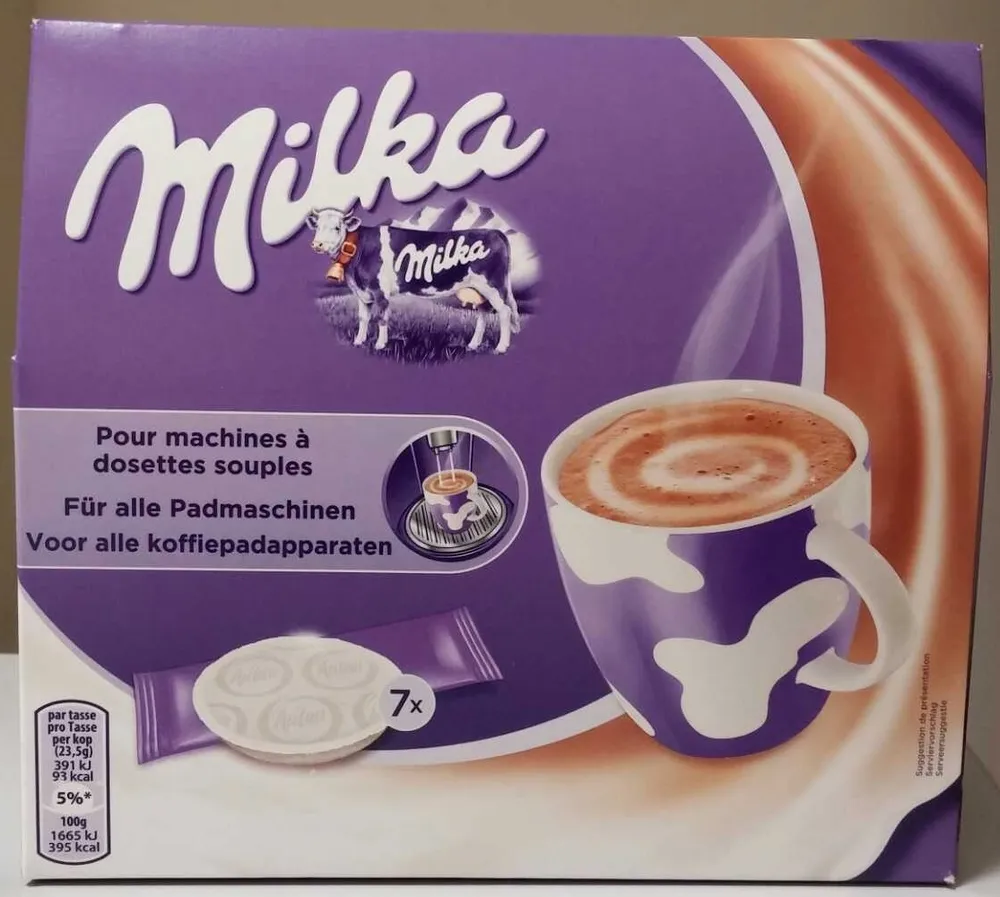 Dosettes Milka au lait