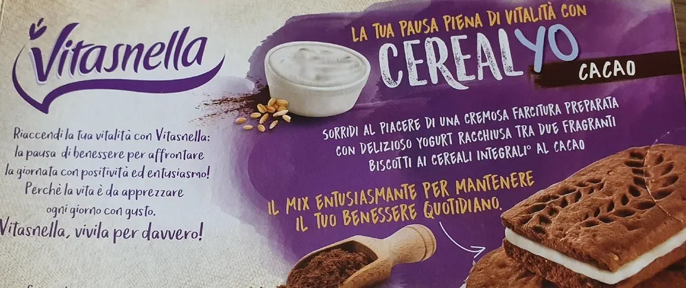 Vitasnella Cereal-yo Cacao, Cacao-keks Mit Jogurtf...