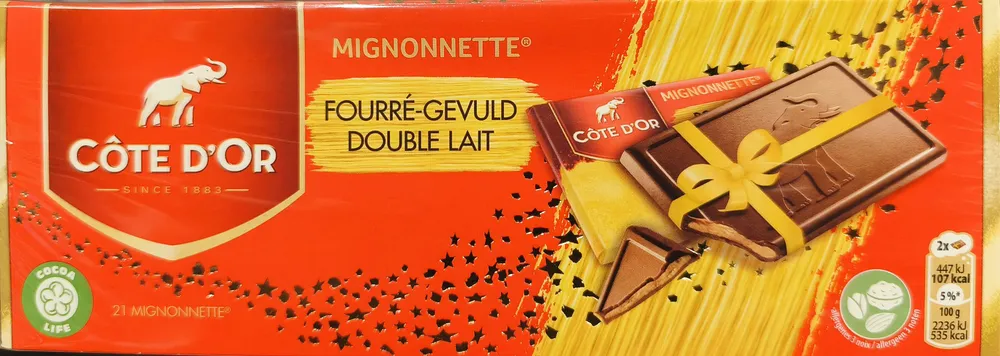 Mignonnette Double Lait Fourrée