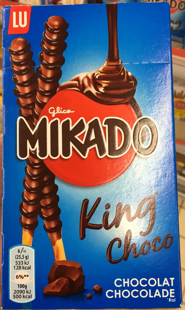 King Choco - Biscuits nappés d'un enrobage au chocolat