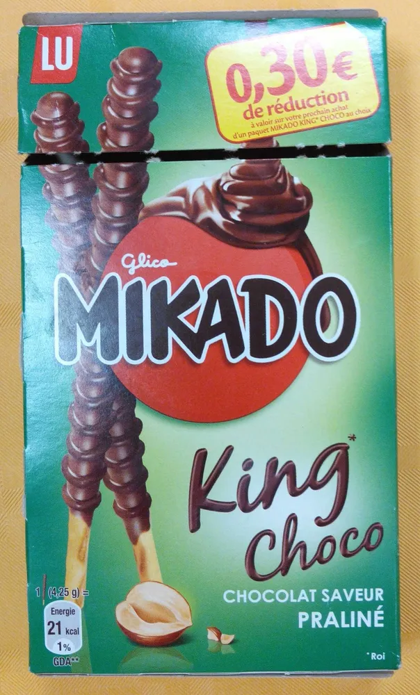 Mikado King Choco Chocolat saveur Praliné