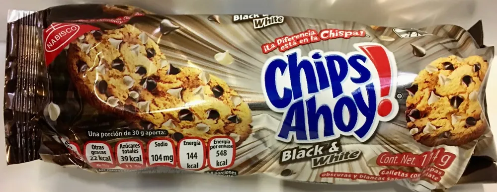 Galletas Black &white Chips Ahoy 114GR