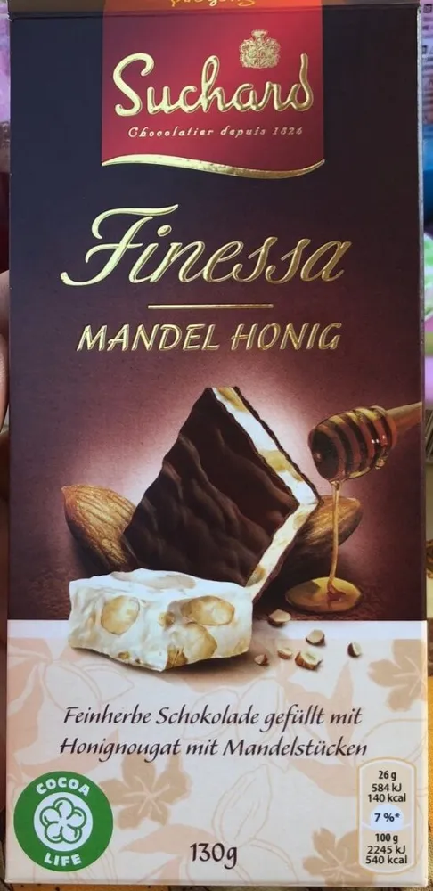 Finessa Mandel Honig, Feinherbe Schokolade