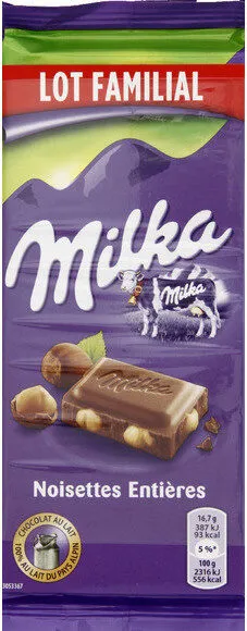 Milka 4x100g lait noisettes operation