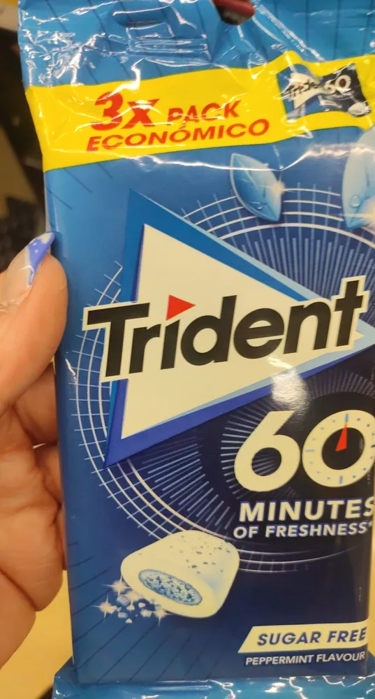 Chicle Trident 60 Minutos Menta