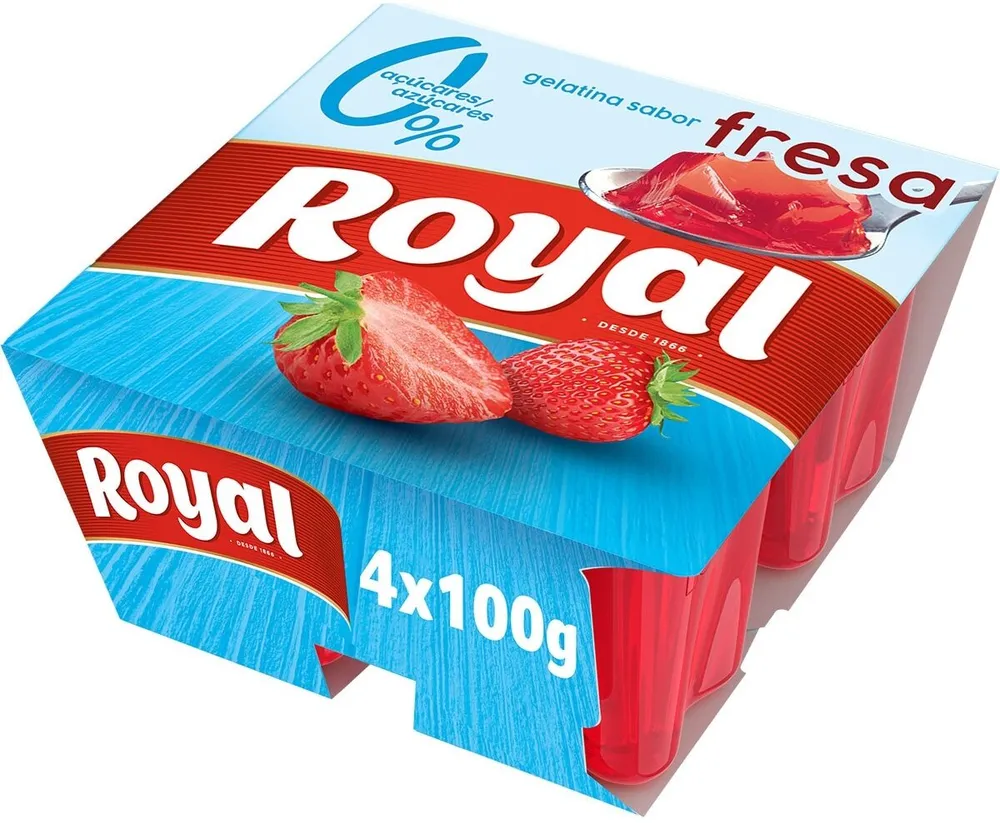 Gelatina sabor morango fresa 0%