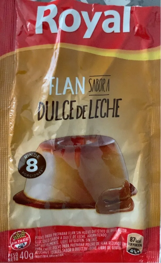 Flan sabor a dulce de leche